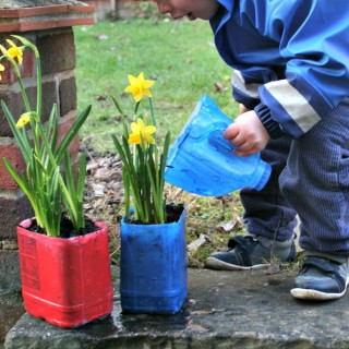 Gardening With Kids � Recycled Planter and Water Jug