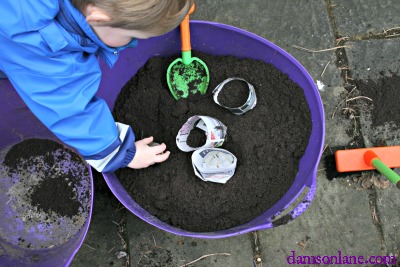 Filling Seedling Pots with Soil