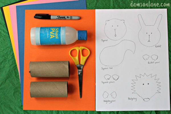 Woodland Animals Craft What you Will Need