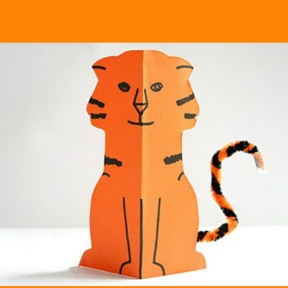 Paper Tiger Craft for Kids